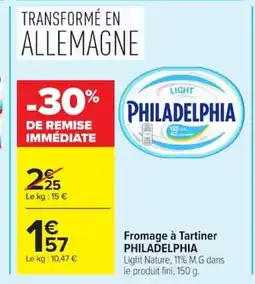 Carrefour PHILADELPHIA Fromage à Tartiner offre