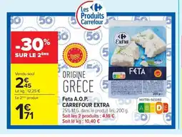 Carrefour A.O.P. CARREFOUR EXTRA Feta offre