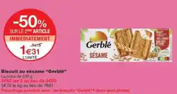 Monop' Biscuit au sésame gerblé offre