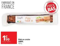 Carrefour Simpl Pâté en croûte offre