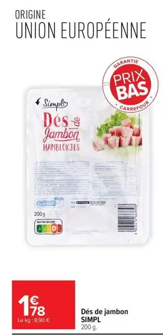 Simply Dés de jambon