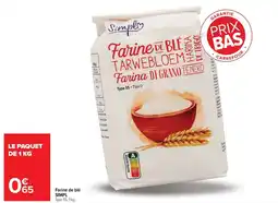 Carrefour Simpl Farine de blé offre