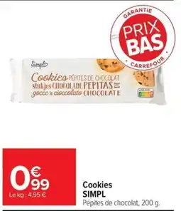 Carrefour Simpl Cookies offre