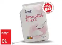 Carrefour SImpl Sucre en poudre offre