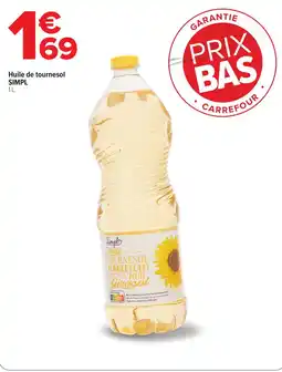 Carrefour Simpl Huile de tournesol offre