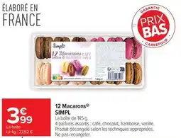 Carrefour Market Simpl 12 Macarons offre