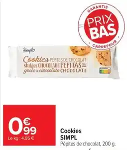 Carrefour Market Simpl Cookies offre