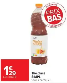 Carrefour Market Simpl Thé glacé offre