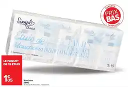 Carrefour Market Simpl Mouchoirs offre