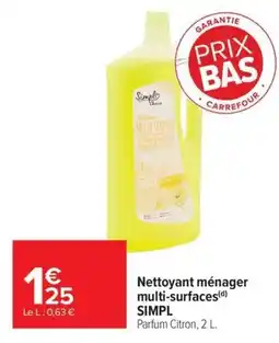 Carrefour Market Simpl Nettoyant ménager multi-surfaces offre
