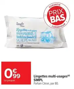 Carrefour Market Simpl Lingettes multi-ages offre