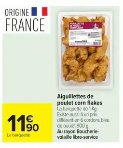 Carrefour Aiguillettes de poulet corn flakes offre