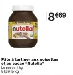 Monop' Pâte à tartiner aux noisettes et au cacao nutella offre