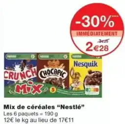 Monop' Mix de céréales Nestlé offre