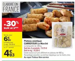 Carrefour CARREFOUR LE MARCHÉ Plateau asiatique offre