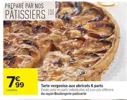Carrefour Tarte vergeoise aux abricots 6 parts offre