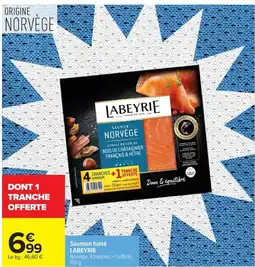Carrefour LABEYRIE Saumon fumé offre