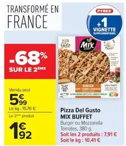 Carrefour MIX BUFFET Pizza Del Gusto offre