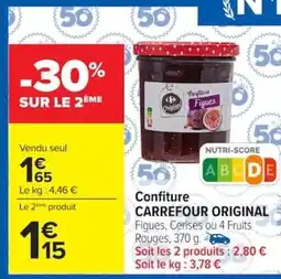 Carrefour CARREFOUR ORIGINAL Confiture offre