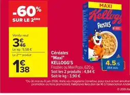 Carrefour KELLOGG'S Céréales Maxi offre