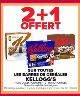 Carrefour KELLOGG'S Sur toutes les barres de céréales offre