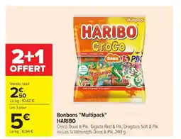 Carrefour HARIBO Bonbons Multipack offre