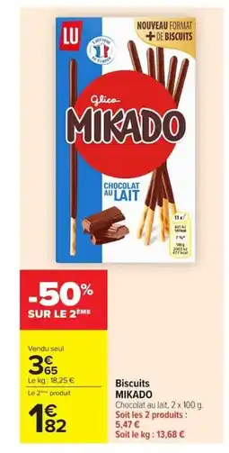 Carrefour MIKADO Biscuits offre