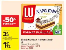 Carrefour LU Biscuits Napolitain Format Familial offre