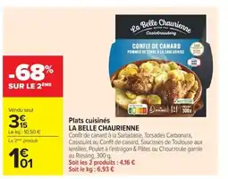 Carrefour LA BELLE CHAURIENNE Plats cuisinés offre