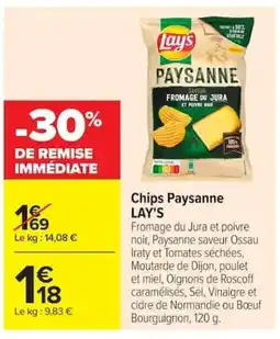 Carrefour LAY'S Chips Paysanne offre