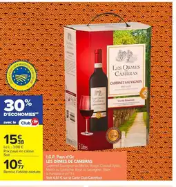 Carrefour LES ORMES DE CAMBRAS I.G.P. Pays d'Oc offre