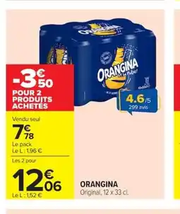 Carrefour ORANGINA offre