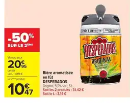 Carrefour DESPERADOS Bière aromatisée offre