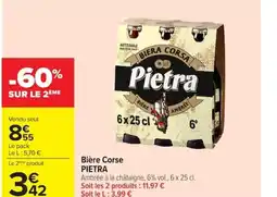 Carrefour PIETRA Bière Corse offre