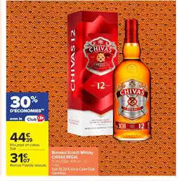 Carrefour CHIVAS REGAL Blended Scotch Whisky offre