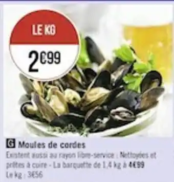 Casino Supermarchés Moules de cordes offre