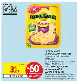 Intermarché Express Leerdammer le moelleux portion offre