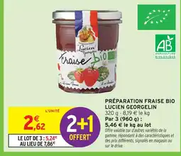 Intermarché Express Lucien georgelin préparation fraise bio offre