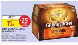 Intermarché Express Grimbergen bière d'abbaye ambrée offre