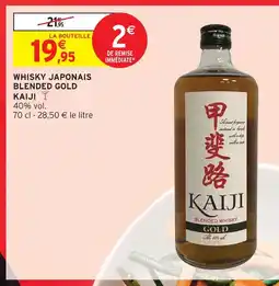 Intermarché Express Kaiji whisky japonais blended gold offre