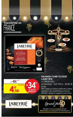 Intermarché Express Labeyrie saumon fumé écosse offre