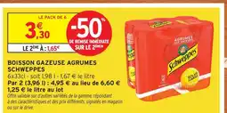 Intermarché Express Schweppes boisson gazeuse agrumes offre