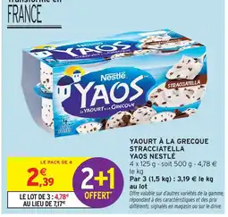 Intermarché Nestlé yaourt à la grecque stracciatella yaos offre