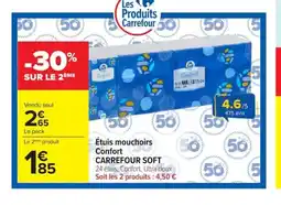 Carrefour CARREFOUR SOFT Étuis mouchoirs Confort offre