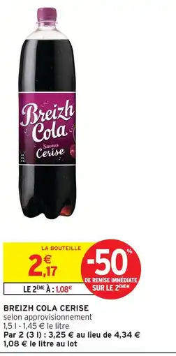 Intermarché Breizh cola cerise offre