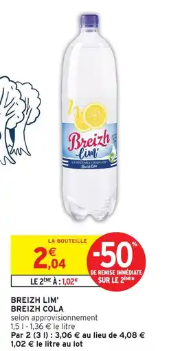 Intermarché Breizh cola breizh lim' offre