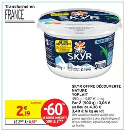Intermarché Yoplait skyr offre découverte nature offre