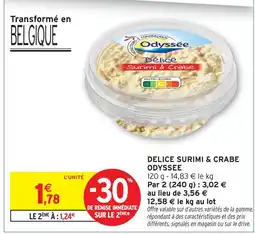 Intermarché Odyssee délice surimi & crabe offre