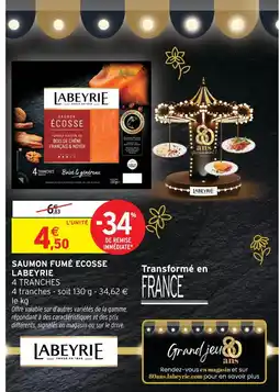Intermarché Labeyrie saumon fumé écosse offre
