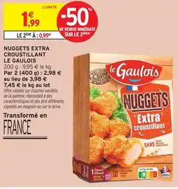 Intermarché Le gaulois nuggets extra croustillant offre